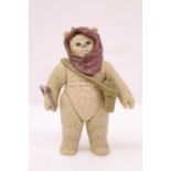 Kenner Star Wars vintage complete Warok (ewok) 3 3/4" figure, Last 17, with used Tri Logo 70 backing