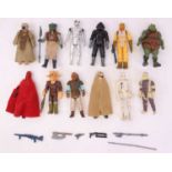 Collection of vintage Star Wars Palitoy/Kenner 3 3/4" action figures, to include Tie Fighter