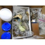 A collection of British and world coins, to include commemorative crowns, shillings, pennies, and