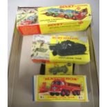 Dinky Super Toys 936 Leyland three-wheeled chassis in original box, together with 651 Centurion