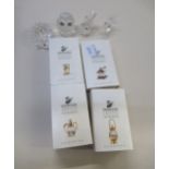 Small quantity of various Swarovski crystal glass