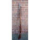 Early 19th Century Brown Bess flintlock musket (British Tower mark), the lock plate engraved