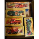 Matchbox K-15 Kingsize Merryweather fire engine in original box, together with an M6 racing car