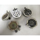 Quantity of various gramophone sound boxes, including Columbia, HMV, and Meltrope