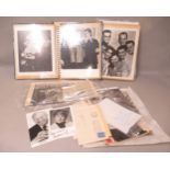 Collection of various celebrity photographs, many signed including Ann Crawford, Susan Shaw, Ann