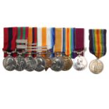 AN IMPRESSIVE AND WELL DOCUMENTED BOER WAR DISTINGUISHED CONDUCT MEDAL AND LATER GROUP OF EIGHT TO T