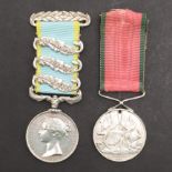 A THREE CLASP CRIMEA WAR PAIR TO A 1ST DRAGOON GUARDS CHARGER WITH THE HEAVY BRIGADE.
