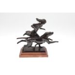 PAUL HOWARD MANSHIP (1885-1996). BRONZE SCULPTURE OF VIVIEN ST GEORGE.