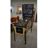A pinball machine, manufactured by SEGA, featuring artwork from 'Jurassic Park - The Lost World', to