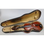 German violin in french case