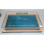 Jaguar counter top display cabinet - Approx W: 60cm  D: 36cm H: 12.5cm