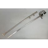 Italian M1888 WW1 Grenadier's officer's sword,84 cm. blade, with etchings of the Savoy Royal Coat of