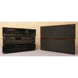 Bang and Olufsen speakers with NAD amp, Sony CD player and JVC tape deck