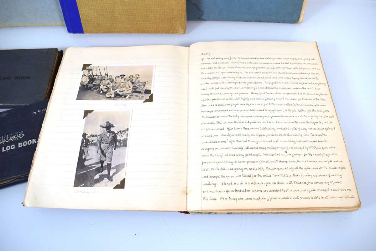 A 1934 scrapbook or log relating to Second Scouters and Guiders Cruise by SS Adriatic including - Image 4 of 5