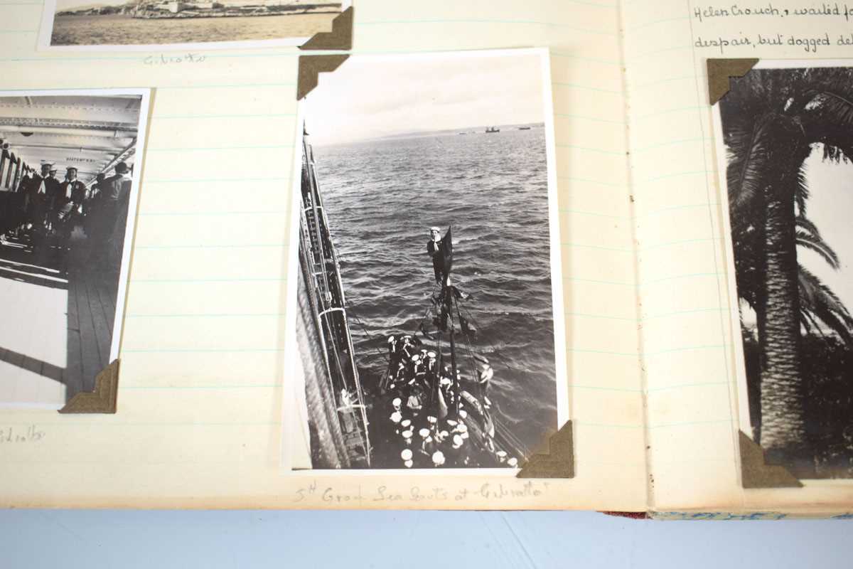 A 1934 scrapbook or log relating to Second Scouters and Guiders Cruise by SS Adriatic including - Image 5 of 5