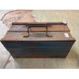A metal expanding toolbox with contents