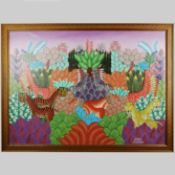 ETIENNE PAUL JACKSON (HAITIAN SCHOOL). JUNGLE LANDSCAPE.