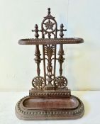 CAST IRON UMBRELLA STAND.