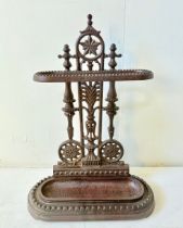 CAST IRON UMBRELLA STAND.