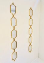 PAIR OF CONTEMPORARY ACENT MIRRORS.