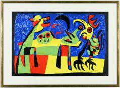 JOAN MIRO. THE DOG BARKING AT THE MOON. (d)