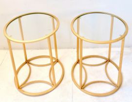 PAIR OF OCCASIONAL TABLES.