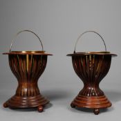 TWO SIMILAR DUTCH JARDINIERES (2).