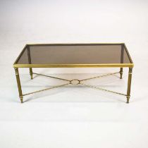 BRASS LOW TABLE.