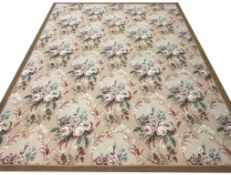 FINE SAVONNERIE DESIGN AUBUSSON CARPET.