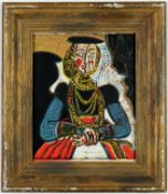 PABLO PICASSO. PABLO PICASSO, A PORTRAIT OF A YOUNG WOMAN AFTER CRANACH. (d)