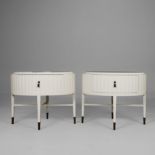 DECCA HOME BOLIER ATELIER COLLECTION 113008 END TABLES, A PAIR.