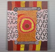 TESS NAPALJARRI ROSS (20TH CENTURY AUSTRALIAN ABORIGINAL). CEREMONY. (d)