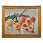 VATALI SIDOROV (1922-2010). STILL LIFE WITH PEACHES.