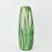 MURANO STYLE GLASS VASE.