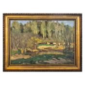 ALAXANDER GUSAREVICH (1908-1970). SUNNY DAY IN THE FOREST 1963.