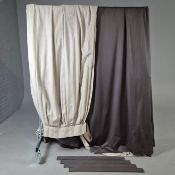 CURTAINS, TWO PAIRS (4).