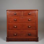 VICTORIAN MAHOGANY CHEST.