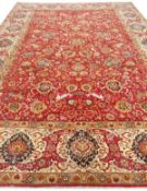 FINE PERSIAN SAFAVID HUNTING DESIGN CARPET.