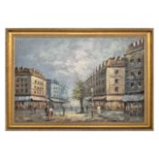 20TH CENTURY SCHOOL. PARIS STREET SCENE.