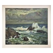 PAVEL BOGDANOV (1912-1996). STORMY SEA 1960s.