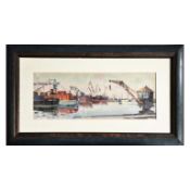 VASILI ORLOV (1910-2010). LOADING AT THE PORT 1949.