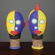 IFEE NIGERIAN BEADED HEADS. (2).