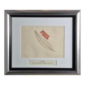 JOHN LENNON, STEPHEN VERONA. 'SHE SAID SO' / 'I FEEL FINE', CEL 73 ORIGINAL ARTWORK.