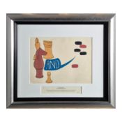 JOHN LENNON, STEPHEN VERONA. 'SHE SAID SO' / 'I FEEL FINE', CEL 71 ORIGINAL ARTWORK.