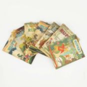 14 VINTAGE RUPERT BEAR ANNUALS, 1945-1971.