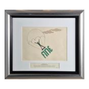 JOHN LENNON, STEPHEN VERONA. 'SHE SAID SO' / 'I FEEL FINE', CEL 74 ORIGINAL ARTWORK.