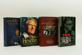 FOUR POLITICAL MEMOIRS, SIGNED BY THE AUTHORS (4).