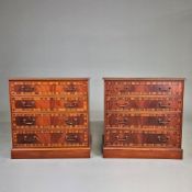 PAIR OF GEORGIAN STYLE CHESTS BY PAUL SMITH (2).