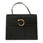 A CARTIER PONY SKIN EVENING BAG.
