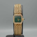 A BUECHE-GIROD 18CT GOLD LADIES WRISTWATCH.
